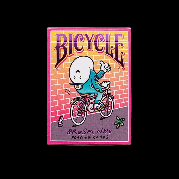 Bicycle Spielkarten 'Brosmind Four Gangs' – Lustiges Design, 56 Karten, Air-Cushion Finish, Für Poker & Spiele
