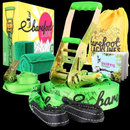 Barefoot Slackline Beginner kit - 18м - Слаклайн комплект с лента за начинаещи
