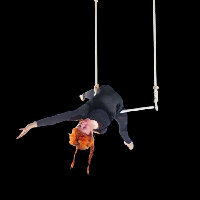 Трапец за въздушна акробатика - Cotton Black - Firetoys classic trapeze