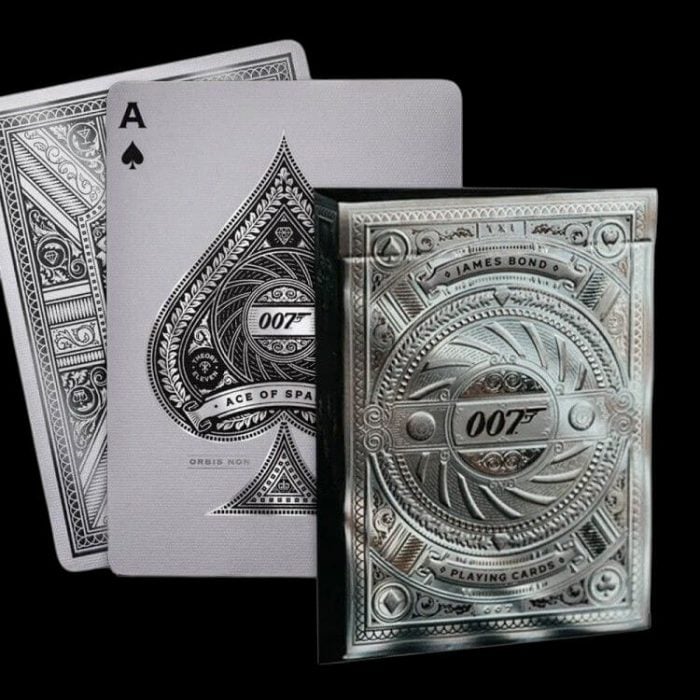 Карти за игра - James Bond Agent 007 Silver Edition - Theory11 playing cards