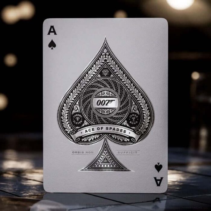 Карти за игра - James Bond Agent 007 Silver Edition - Theory11 playing cards