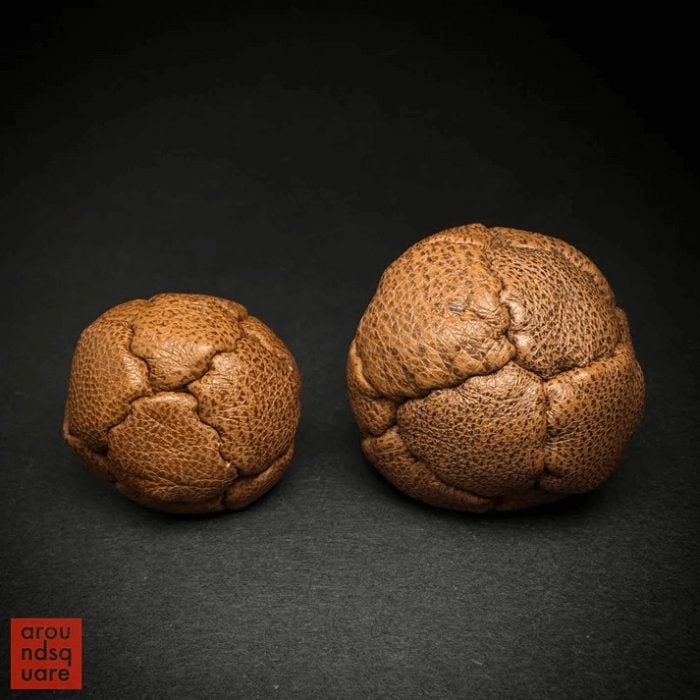 Хек за игра Spuds Plus - Естествена кожа - 14 панела - Aroundsquare genuine leather footbag
