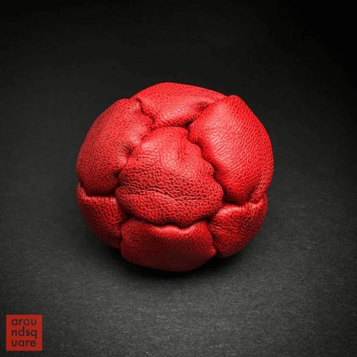 Хек за игра Spuds Plus - Естествена кожа - 14 панела - Aroundsquare genuine leather footbag