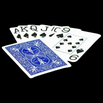 Карти за игра - Jumbo Blue - Bicycle poker playing cards