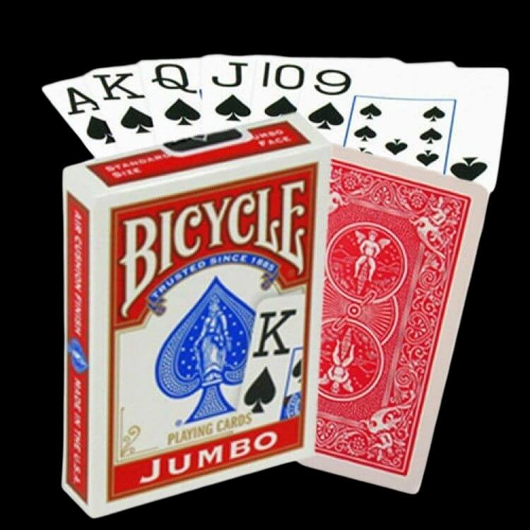Карти за игра - Jumbo Red - Bicycle poker playing cards Карти за игра - Jumbo Red - Bicycle poker playing cards