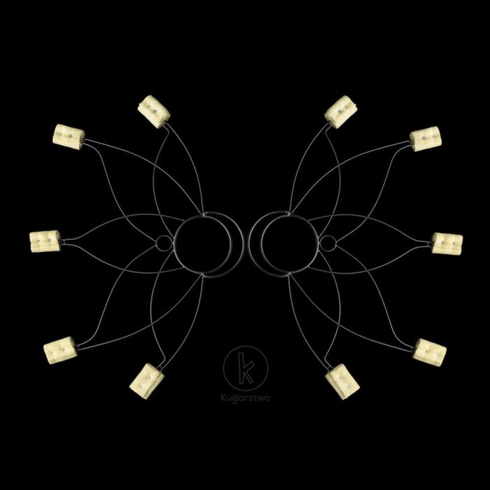 Огнени ветрила - 50мм глави - Lotus - KT fire fans