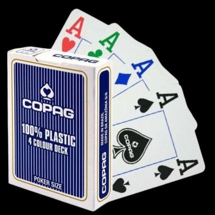 Карти за игра - 4 Color Jumbo Blue - Copag playing cards