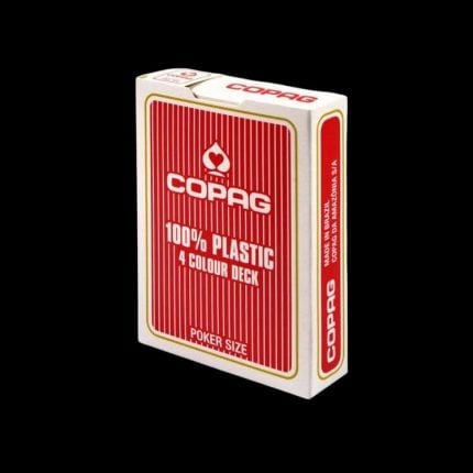Карти за игра - 4 Color Jumbo Red - Copag playing cards