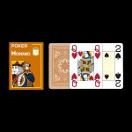 Карти за игра - 4 Corner Jumbo Orange - Modiano playing cards