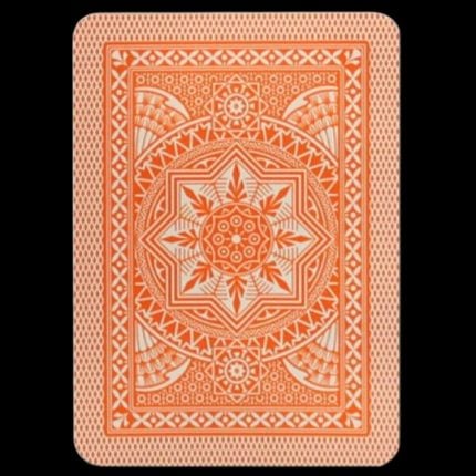 Карти за игра - 4 Corner Jumbo Orange - Modiano playing cards