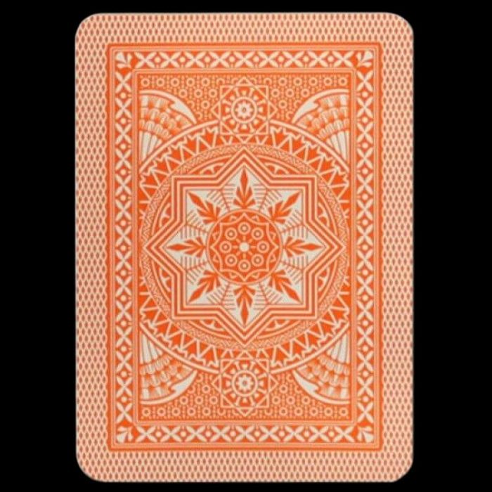 Карти за игра - 4 Corner Jumbo Orange - Modiano playing cards