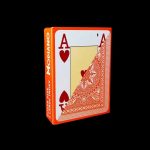 Карти за игра - 4 Corner Jumbo Orange - Modiano playing cards