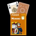 Карти за игра - 4 Corner Jumbo Orange - Modiano playing cards