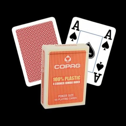 Карти за игра - 4 Corner Jumbo Red - Copag playing cards