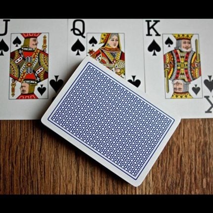 Карти за игра - 818 Linen Finish Blue - Fournier playing cards