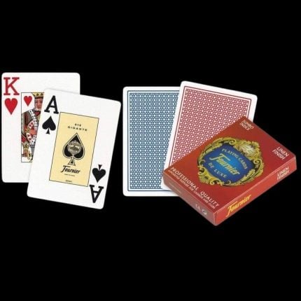 Карти за игра - 818 Linen Finish Red - Fournier playing cards