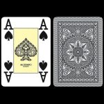 Карти за игра - 4 Corner Jumbo Black - Modiano playing cards