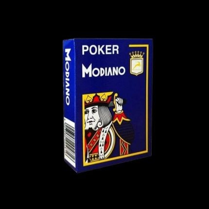 Карти за игра - 4 Corner Jumbo Blue - Modiano playing cards