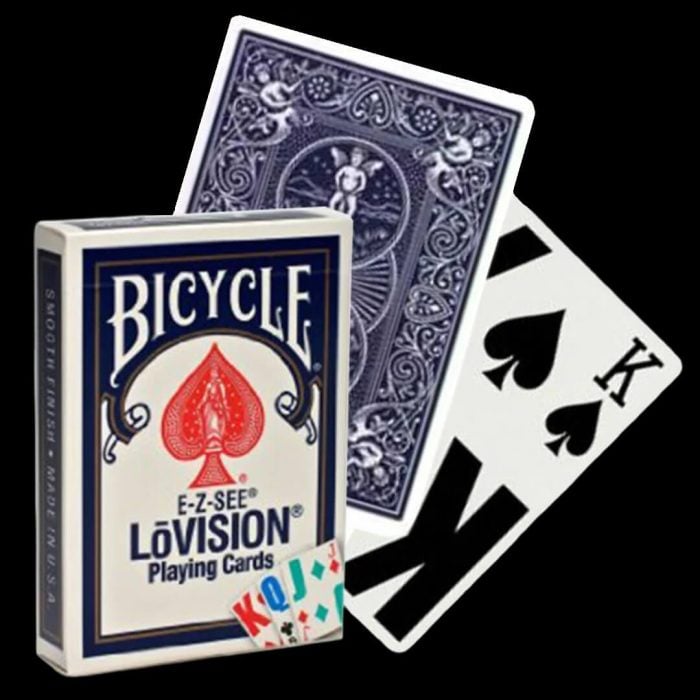 Карти за игра - E-Z-SEE LoVision Blue - Bicycle playing cards