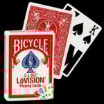 Карти за игра - E-Z-See LoVision Red - Bicycle playing cards