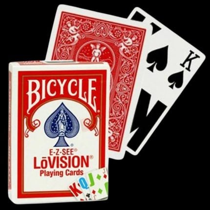 Карти за игра - E-Z-See LoVision Red - Bicycle playing cards