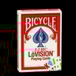 Карти за игра - E-Z-See LoVision Red - Bicycle playing cards
