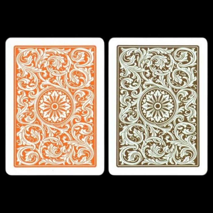 Карти за игра - Elite 1546 Jumbo Orange and Brown 2 pack - Copag playing cards