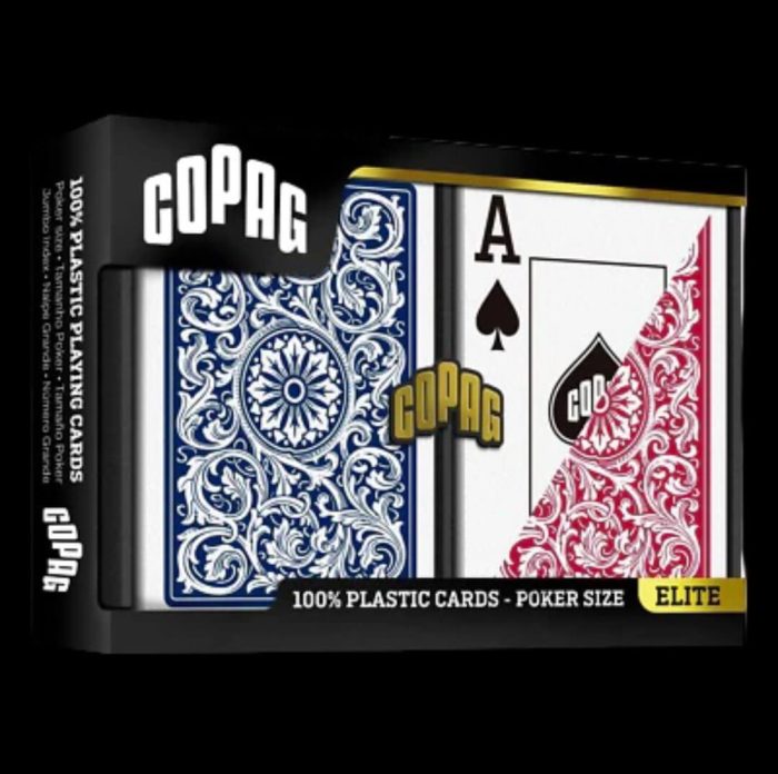Карти за игра - Elite 1546 Jumbo Red and Blue 2 pack - Copag playing cards
