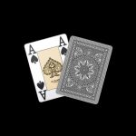 Карти за игра - 4 Corner Jumbo Black - Modiano playing cards