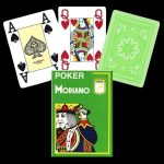 Карти за игра - 4 Corner Jumbo Light Green - Modiano playing cards