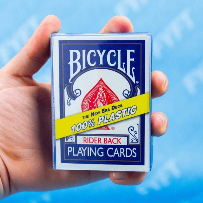 Карти за игра - Rider Back Plastic Blue - Bicycle playing cards