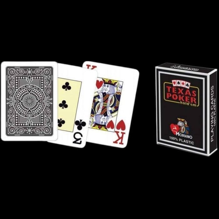 Карти за игра - Texas Hold 'Em Black - Modiano playing cards