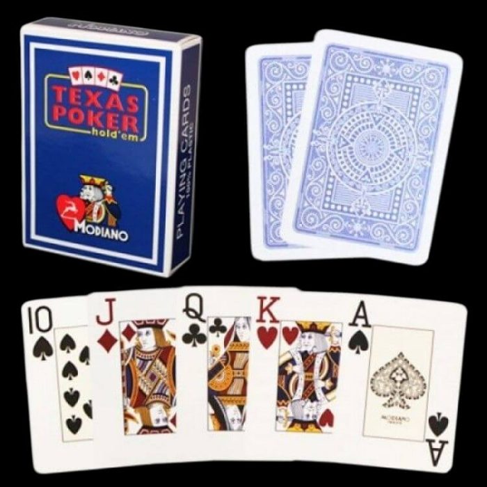 Карти за игра - Texas Hold 'Em Blue - Modiano playing cards