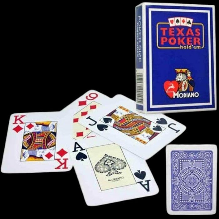Карти за игра - Texas Hold 'Em Blue - Modiano playing cards