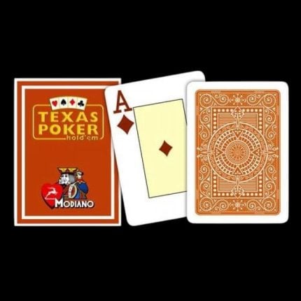 Карти за игра - Texas Hold 'Em Brown - Modiano playing cards