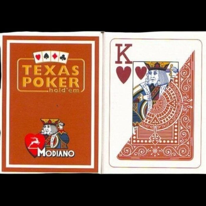Карти за игра - Texas Hold 'Em Brown - Modiano playing cards