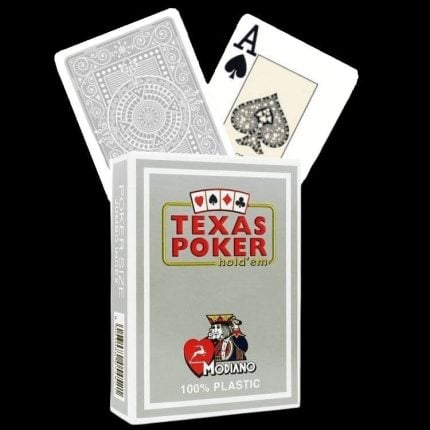 Карти за игра - Texas Hold 'Em Grey - Modiano playing cards