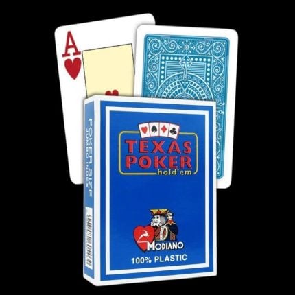 Карти за игра - Texas Hold 'Em Light Blue - Modiano playing cards