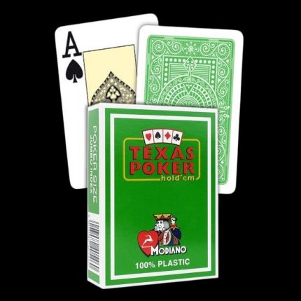 Карти за игра - Texas Hold 'Em Light Green - Modiano playing cards