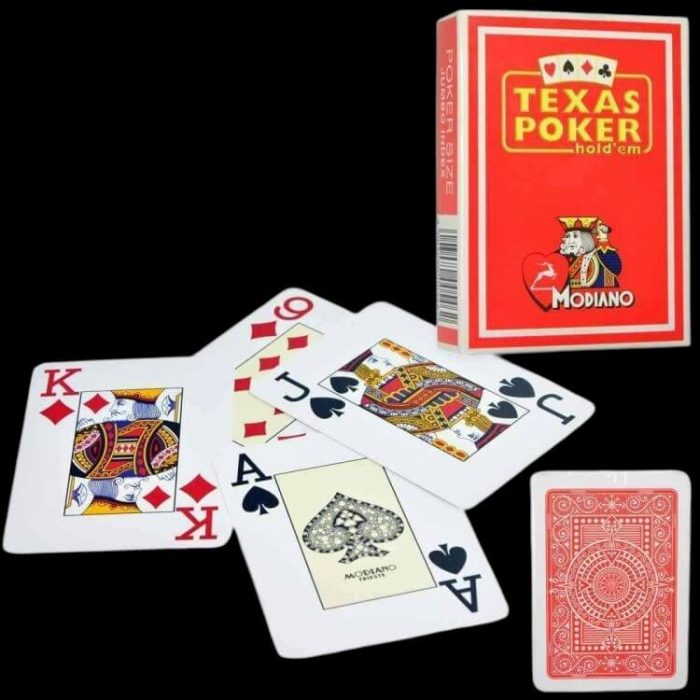 Карти за игра - Texas Hold 'Em Red - Modiano playing cards