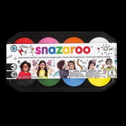 Комплект бои за лице - 8 Colors 18ml Palette - Snazaroo face paint