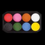 Комплект бои за лице - 8 Colors 18ml Palette - Snazaroo face paint