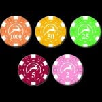 Чипове за покер - 14g 100pcs - Modiano poker chips set комплект с тарелка покер вечер