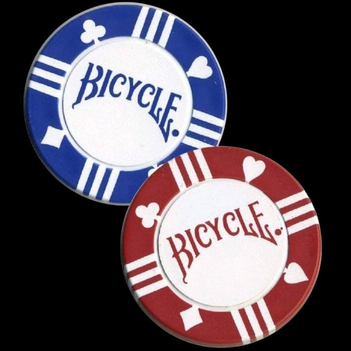 Чипове за покер - 8g 100pcs - Bicycle poker chips set комплект чипове 8 грама 100 броя clay filled с тарелка