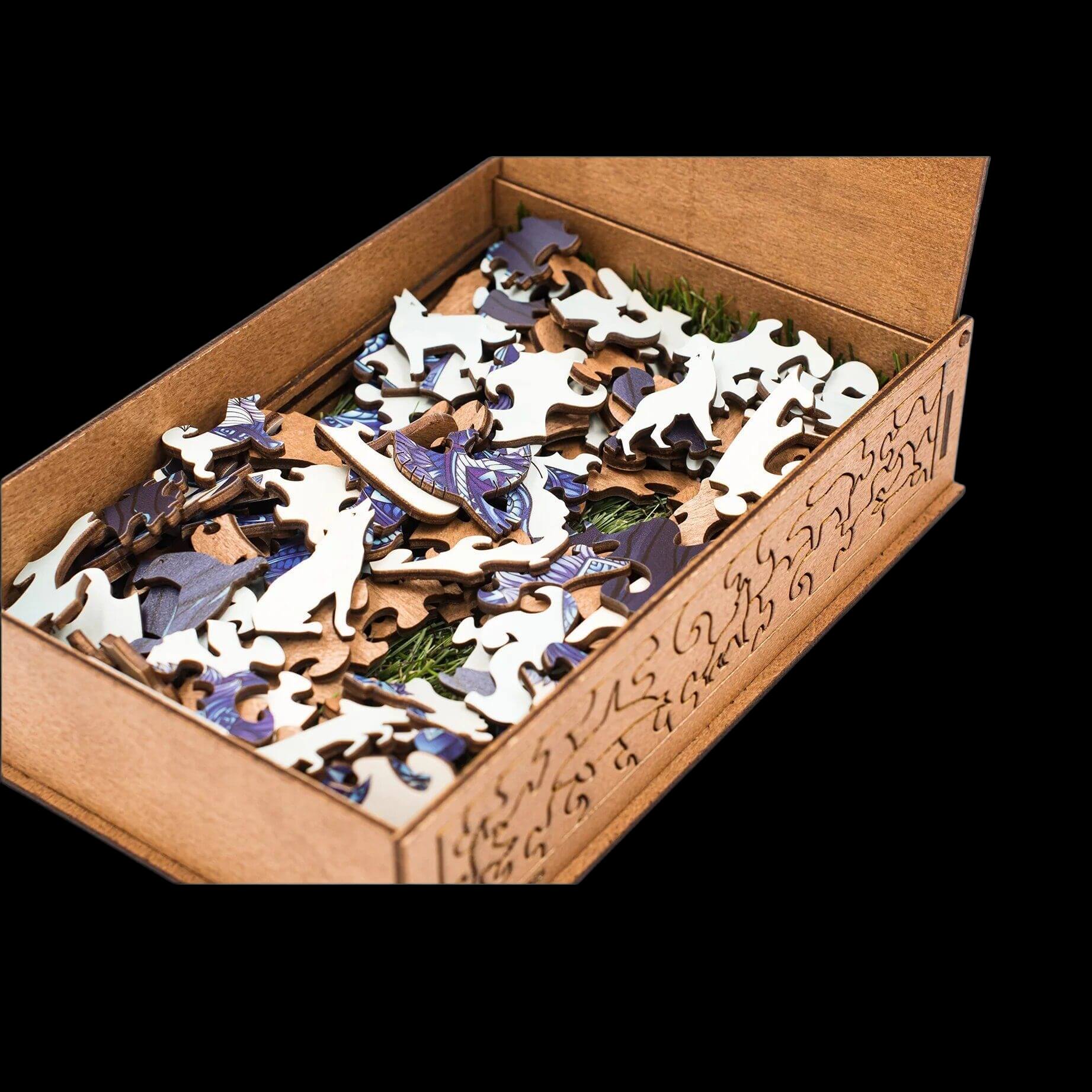Дървен пъзел - Amarok 140 pcs - Fantasy Puzzles wooden puzzle Дървен пъзел - Amarok 140 pcs - Fantasy Puzzles wooden puzzle