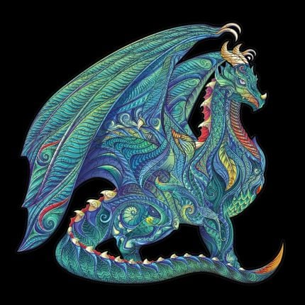 Дървен пъзел - Dragon - Fantasy Puzzles wooden puzzle