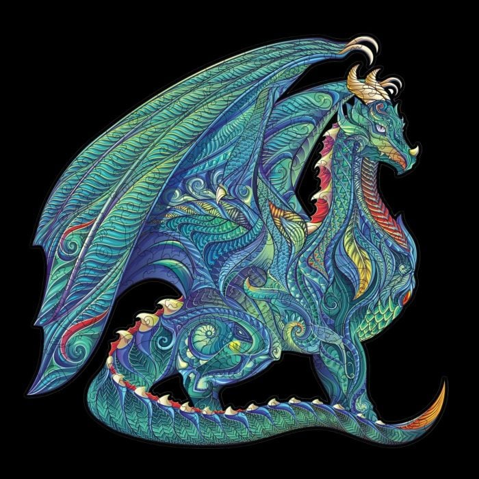 Дървен пъзел - Dragon - Fantasy Puzzles wooden puzzle