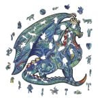 Дървен пъзел - Dragon - Fantasy Puzzles wooden puzzle
