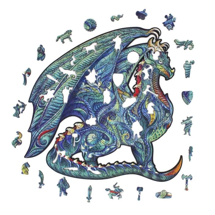 Дървен пъзел - Dragon - Fantasy Puzzles wooden puzzle