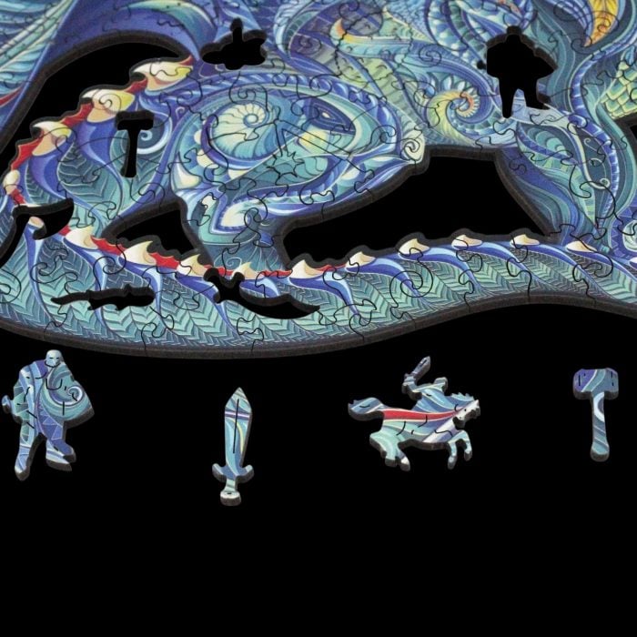 Дървен пъзел - Dragon - Fantasy Puzzles wooden puzzle